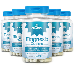 Kit 5 Frascos Magnésio Quelato Menor preço em Kit 5 Frascos Magnésio Quelato
