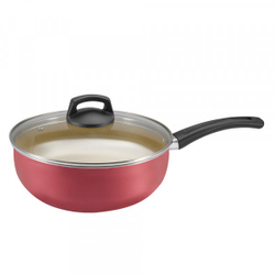 Frigideira Wok 24 Antiaderente Cereja Com Tampa De Vidro é boa?