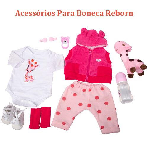 Brastoy Bebê Reborn Boneca Menina Silicone Original Girafinha Olhos  Castanhos 48cm : : Brinquedos e Jogos