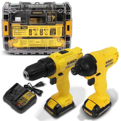 Kit Parafusadeira/Furadeira Dewalt 3/8 DCD700 + Parafusadeira de Impacto 1/4 DCF805 é boa?