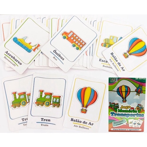 Jogo Memoria 32 Cartas AR Kids - Lojas Tem