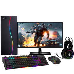 Pc Gamer Completo amd 3.8Ghz 8GB ram Placa de vídeo Radeon 2GB HD 1TB Monitor 19.5 LED Kit Gamer Skill Menor preço em Pc Gamer Completo amd 3.8Ghz 8GB ram Placa de vídeo Radeon 2GB HD 1TB Monitor 19.5 LED Kit Gamer Skill