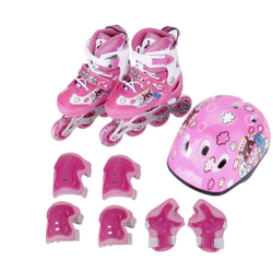 Patins inline patins ajustáveis para crianças com Illuminating Roda é boa?