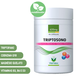 Triptosono = Triptofano, Vitaminas B6 e B3, Magnesio, Coenzima Q10 (ubiquinol) 90 Cápsulas é boa?