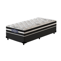 Cama Box Solteiro King Preta + Colchão de Molas Ensacadas - Probel - Eclipse Springs 96x203x55cm é boa?