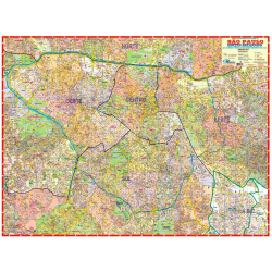 Mapa da Cidade de São Paulo Centro Expandido 120 x 90 cm Dobrado Menor preço em Mapa da Cidade de São Paulo Centro Expandido 120 x 90 cm Dobrado