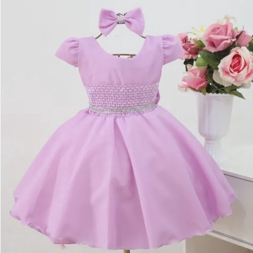 Vestido Infantil Floral Barbie Daminha Festa Tiara 1 Ao 4 em Promoção na  Americanas