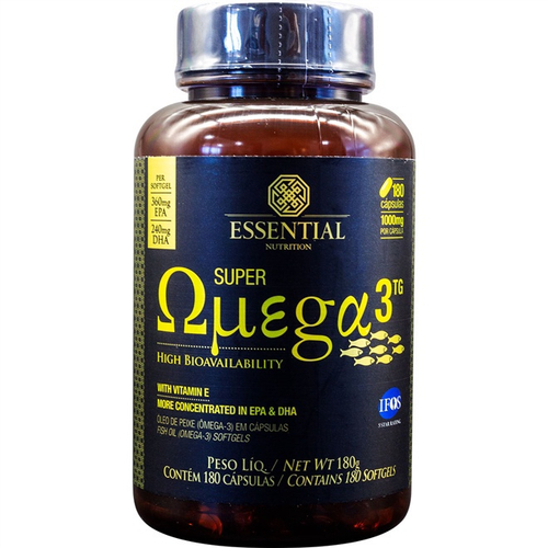 Super Ômega 3 tg 1000mg 180 Cápsulas Essential é boa?