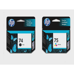 Kit Com Dois Cartuchos 74 E 75 Originais Menor preço em Kit Com Dois Cartuchos 74 E 75 Originais