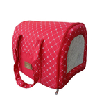 Bolsa Transporte Fechado Caes E Gatos Fabrica Pet Coroa Vermelho