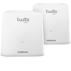 Kit Roteador Intelbras Mesh Twibi Giga + Wi-Fi Branco 2 Unidades Menor preço em Kit Roteador Intelbras Mesh Twibi Giga + Wi-Fi Branco 2 Unidades