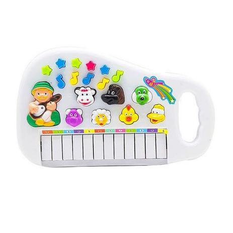 Piano Teclado Musical Infantil Bebe Sons Animais Eletronico vermelho na  Americanas Empresas