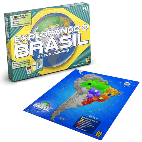 Jogo de Tabuleiro Localize-Se No Mundo-Cartas de Perguntas