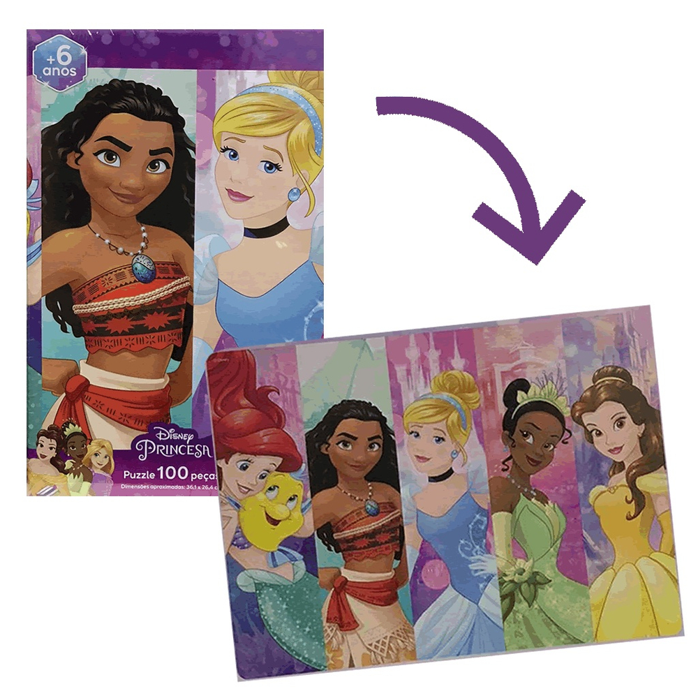 Jogo de Quebra-Cabeça Grow 60 PCs Disney Princesas