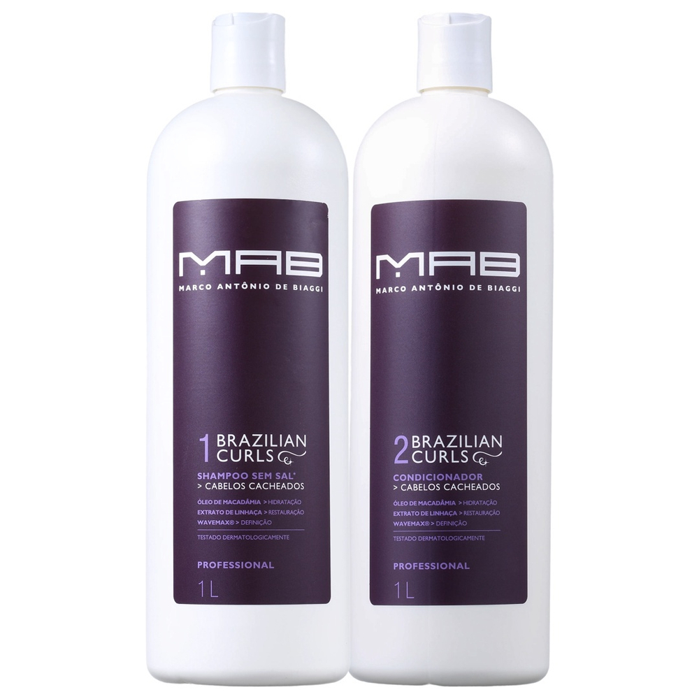 Kit mab Marco Antônio de Biaggi Brazilian Curls Duo Salon (2 Produtos) em  Promoção na Americanas