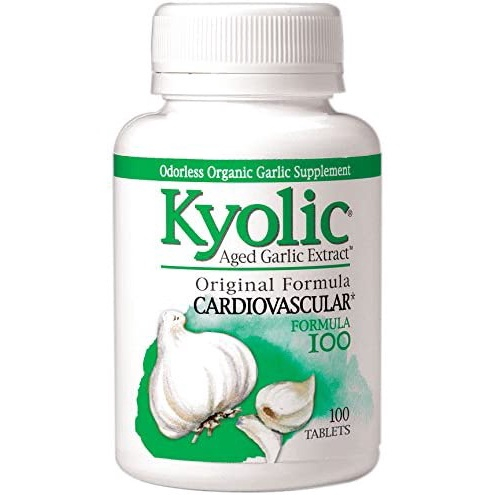 Kyolic Aged Garlic Extract Formula 100, Cardiovascular, 100 Tablets ...