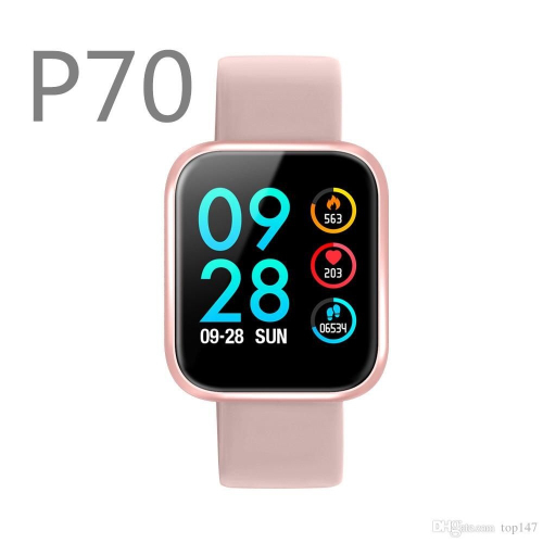 relógio inteligente smartwatch p70 android ios lg samsung preto