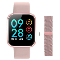 Relógio Inteligente Smartwatch P70 Android ios LG Samsung (rosa) Menor preço em Relógio Inteligente Smartwatch P70 Android ios LG Samsung (rosa)