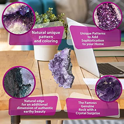 Extra Quality Amethyst Crystal Geode Purple Raw Amethyst For Use In Healing Crystals Meditation Home And Chakra Decor Medium 500 600 Grams 1 1 5 Lbs Importado Em Promocao Ofertas Na Americanas