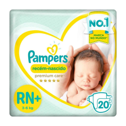 Fralda Pampers Premium Care Recém Nascido Plus com 20 unidades - 3 à 6Kg é boa?