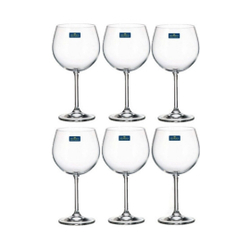 Kit 6 Uni Taças Gin 620ml Bohemia Cristal Com Titanium Menor preço em Kit 6 Uni Taças Gin 620ml Bohemia Cristal Com Titanium