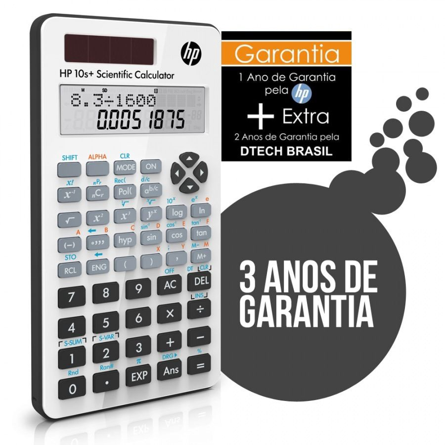 Kit C 10 Calculadora Científica Hp 10s+ 240 Funções Original