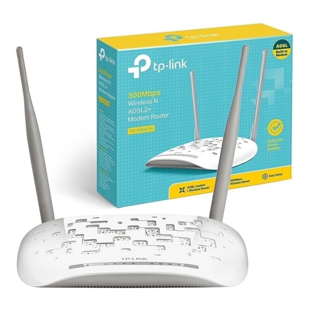 Modem Roteador TPLink TDW8961N Wireless ADSL2 300mbps em Promoção