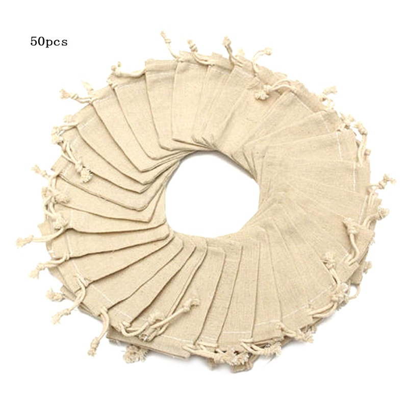 burlap drawstring bolsas