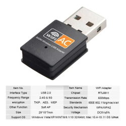 Adaptador Receptor Wireless Usb Wi-Fi 5Ghz Dual Band Menor preço em Adaptador Receptor Wireless Usb Wi-Fi 5Ghz Dual Band