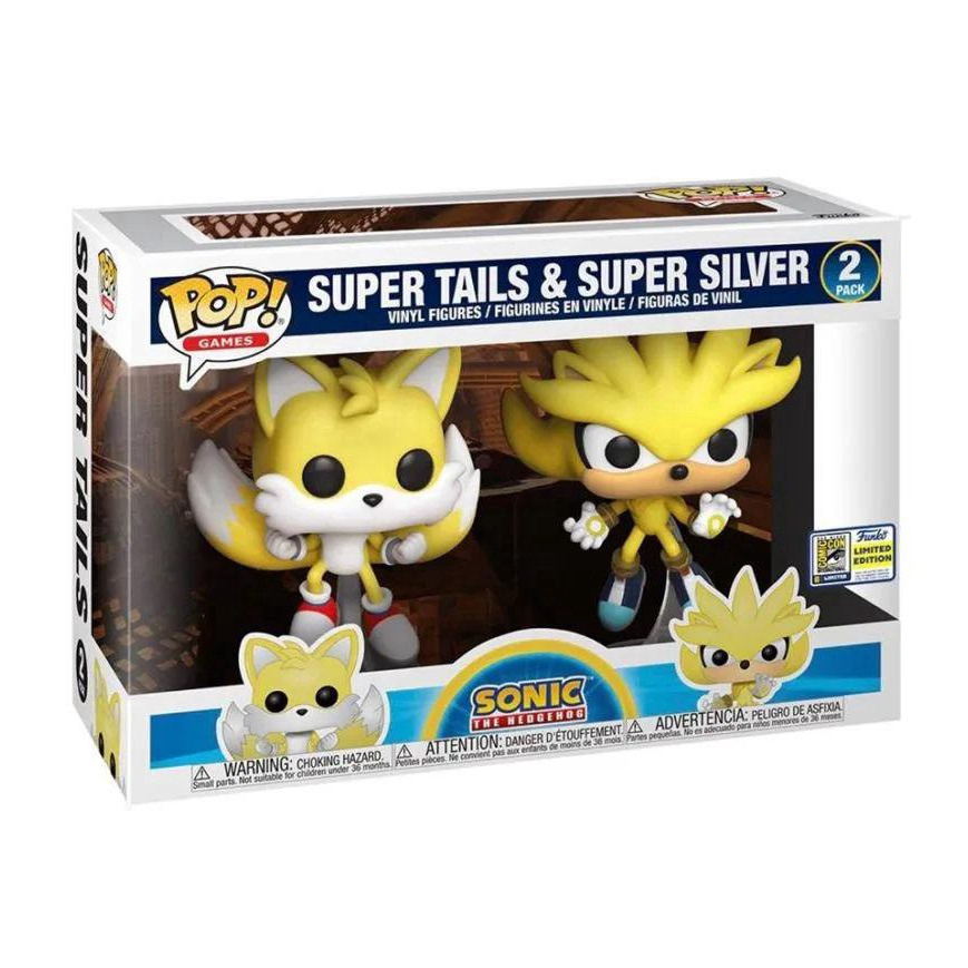  Funko Pop! Sonic The Hedgehog Super Silver and Super