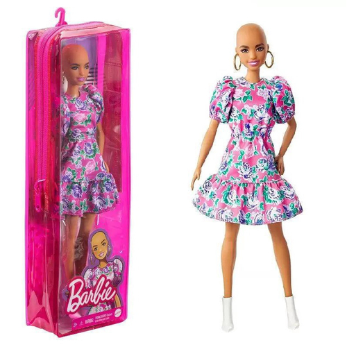 Boneca Barbie - Fashionista Cabelo Cacheados Roupa Xadrez em