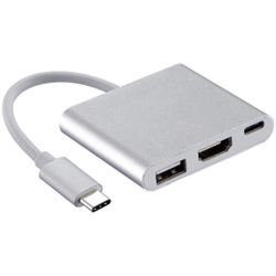 3 In1 Tipo C Usb 3.1 Hub Homem Para Mulher Hdmi Carregamento Adaptador De Telefone Usb Port-c Conver é boa?