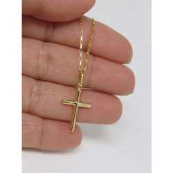 Cordão Corrente 45cm Pingente Cruz Crucifixo Ouro 18k 750 Menor preço em Cordão Corrente 45cm Pingente Cruz Crucifixo Ouro 18k 750