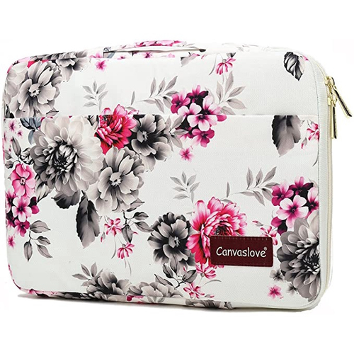 Canvaslove Chrysanthemum Waterproof Corner Protection Laptop Sleeve Bag case with Pockets and Handle for MacBook Air Pro 13 and 13 inch to 13.5 inch Laptop Importado em Promocao na Americanas
