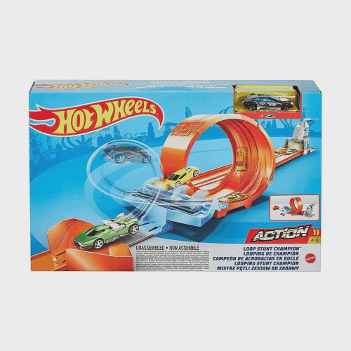 Hot Wheels Pista Track Builder Takeover Looping - Carrinho Capitão