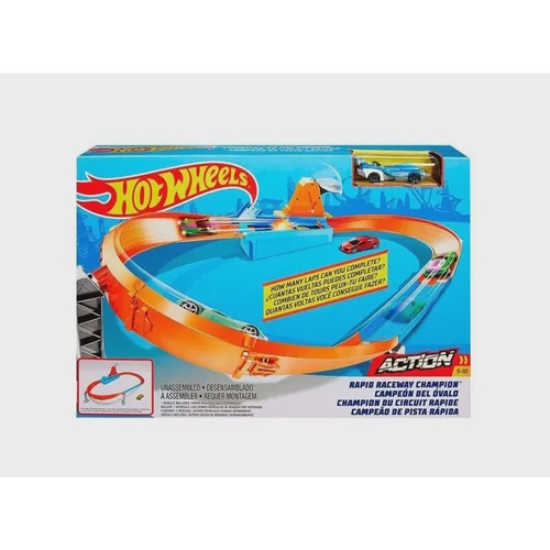 Hot Wheels Pista Track Builder Takeover Looping - Carrinho Capitão