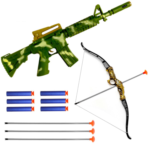 Arma De Escopeta Pistola Nerf Lança Dardos Com Alvo Pica Pau