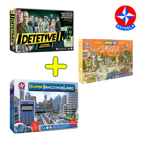 Kit Jogo Da Vida + Detetive Jogos De Tabuleiro Estrela na Americanas  Empresas