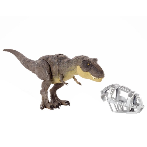 Jurassic World Dinossauro de Brinquedo T.rex Mordedora de Caza