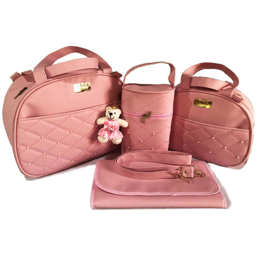 Conjunto para Bebê Reborn com 02 Fraldas e Kit Certificado com Bolsa  Maternidade Rosa na Americanas Empresas