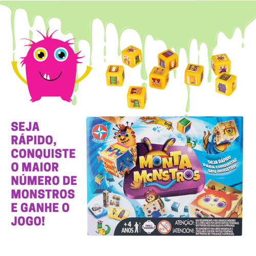 Jogo De Cartas Monta Monstros - Estrela - Jogos - Magazine Luiza