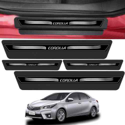 Kit 8 Peças Adesivo Soleira Porta Corolla 2010 á 2018- Preto Menor preço em Kit 8 Peças Adesivo Soleira Porta Corolla 2010 á 2018- Preto