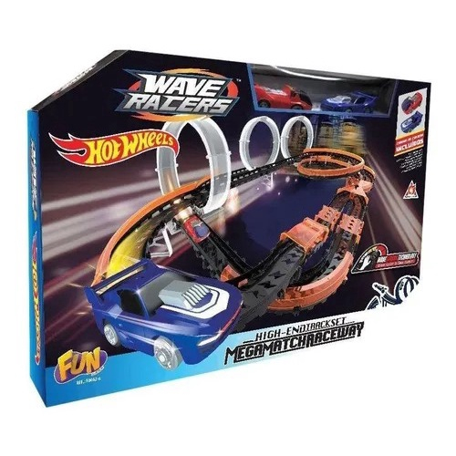 Pista De Corrida Hot Wheels 286Cm Com 2 Carros - Mulitkids em Promoção na  Americanas