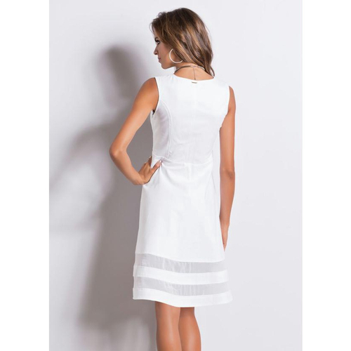 Vestido branco hot sale quintess