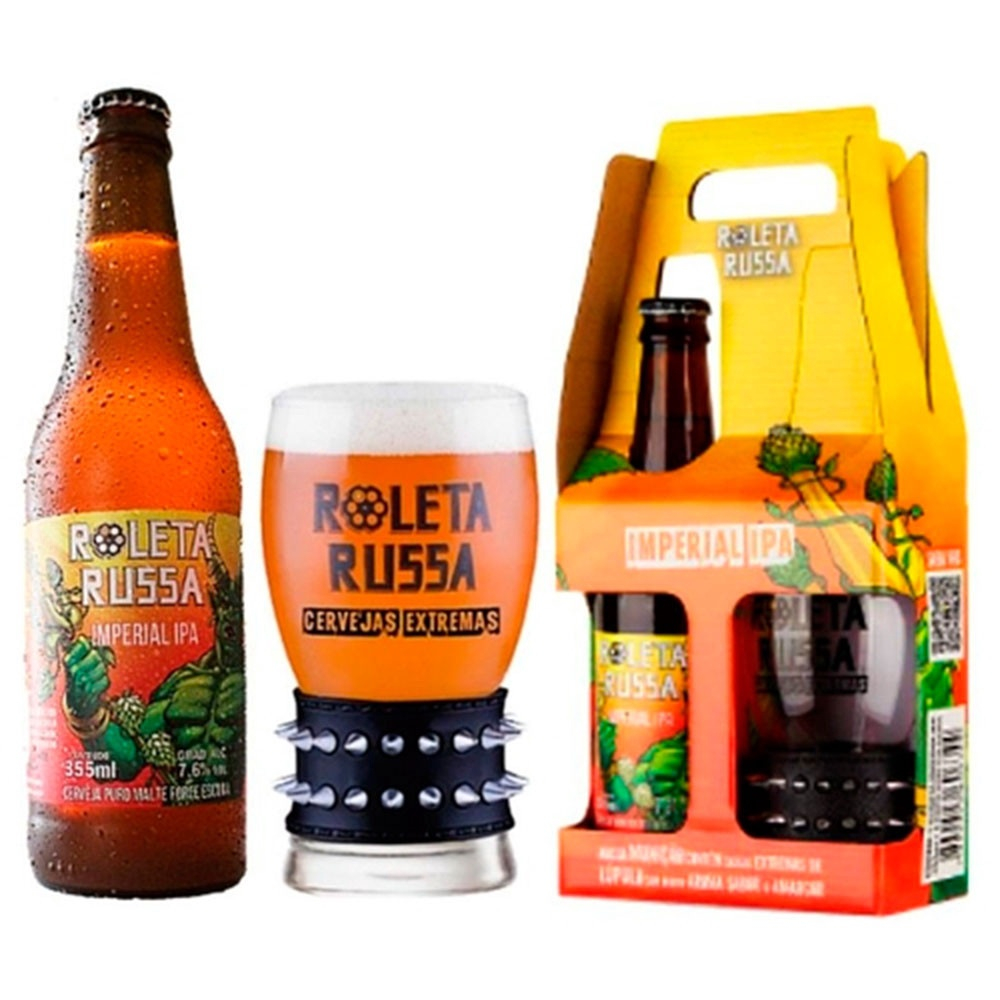 Kit Roleta Russa Imperial Ipa Garrafa Long Neck Ml E Copo Ml Em Promo O Ofertas Na