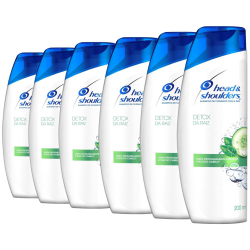 Kit com 6 Shampoos Head & Shoulders Detox da Raiz Menor preço em Kit com 6 Shampoos Head & Shoulders Detox da Raiz