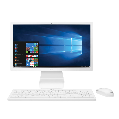 Computador All in One LG 22V280 21.5 Full hd, Celeron N4100, W10, 4GB ram, 500GB hd, Webcam, Branco Menor preço em Computador All in One LG 22V280 21.5 Full hd, Celeron N4100, W10, 4GB ram, 500GB hd, Webcam, Branco