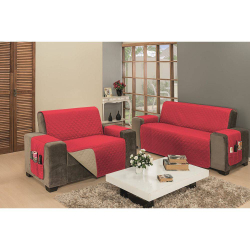 Capa Protetor Para Sofa 2 E 3 Lugares Impermeável Macia Vermelho Caqui é boa?