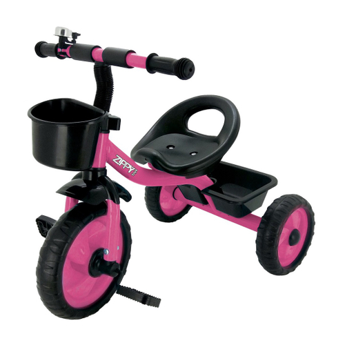 Triciclo Velotrol Infantil Bebe Motoca Rosa Menina Cestinha