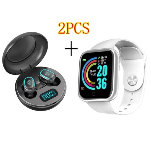smartwatch y68 com fone de ouvido sem fio a10